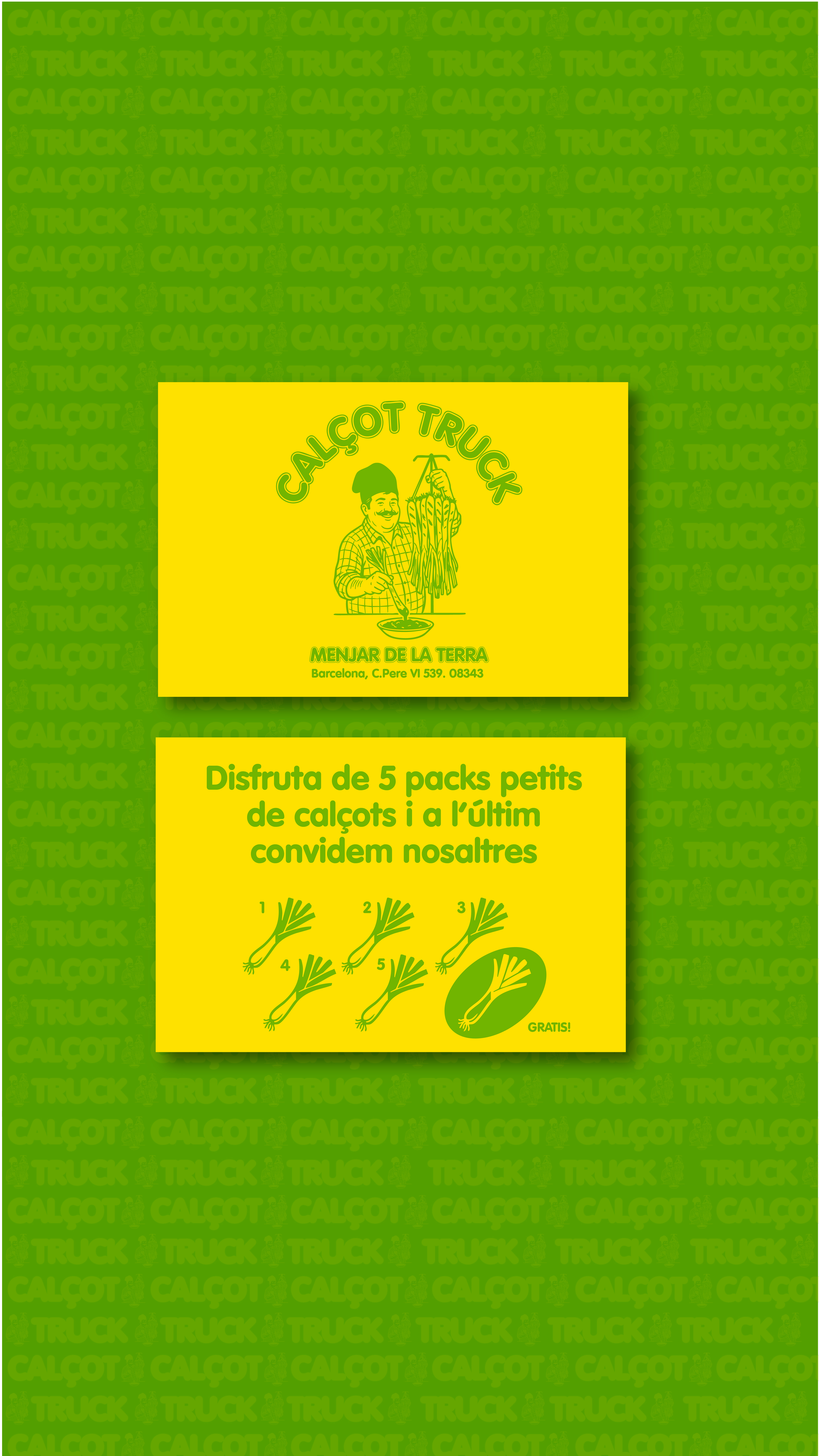 Tarjetas Calçot Truck