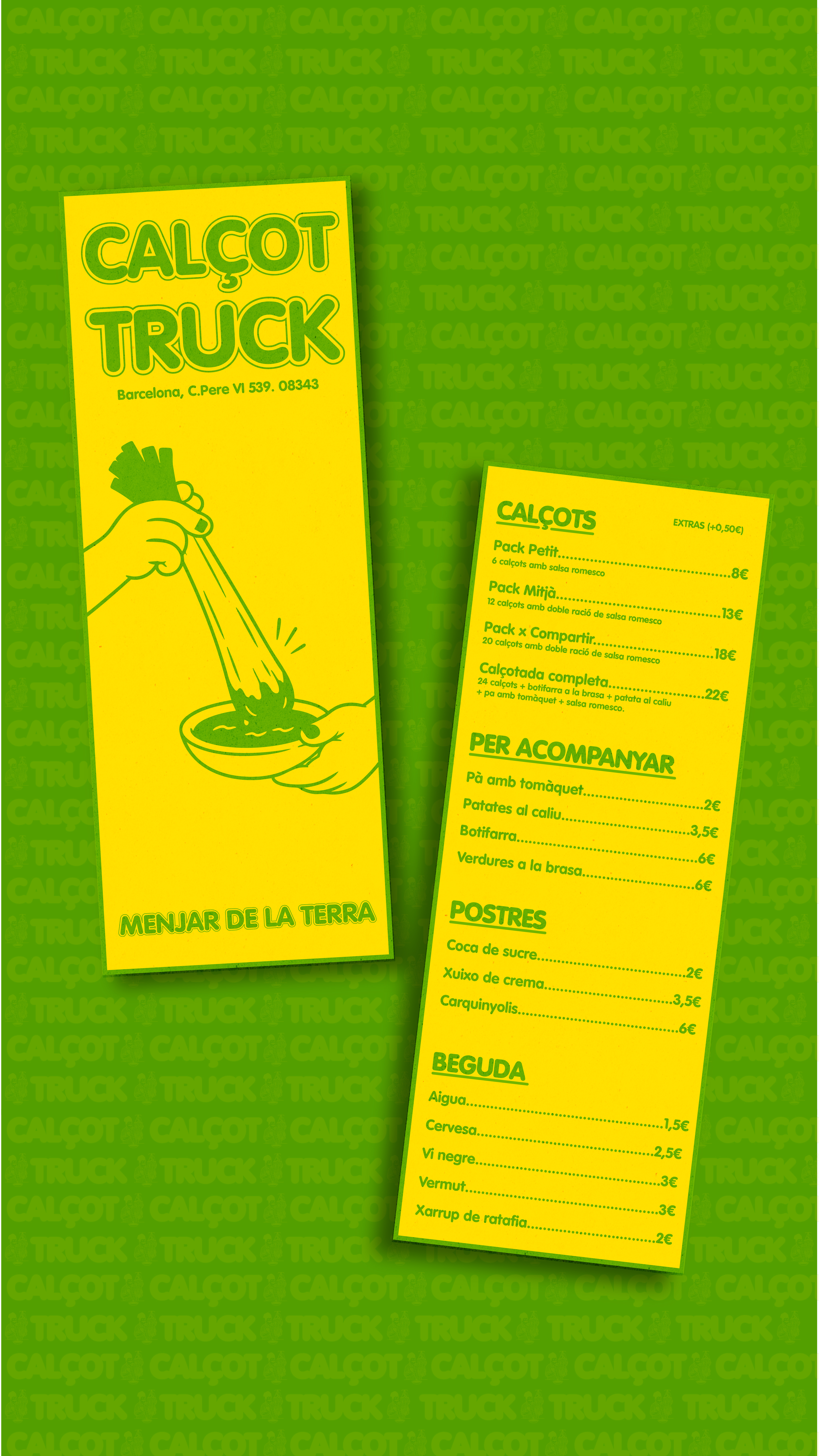 Carta y menú Calçot Truck
